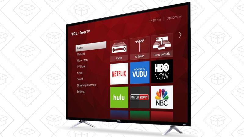 TCL 55" 4K Roku TV, $400